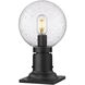 Laurent 1 Light 13.5 inch Black Outdoor Pier Mounted Fixture