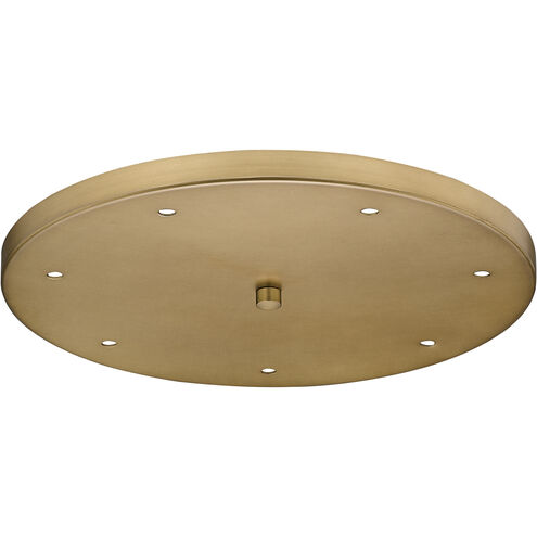 Multi Point Canopy Rubbed Brass Ceiling Plate