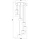 Renaud LED 21 inch Modern Gold Chandelier Ceiling Light