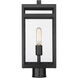 Nuri 1 Light 17.75 inch Black Outdoor Post Mount Fixture