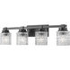 Jacqueline 4 Light 31.5 inch Matte Black Bathroom Vanity Wall Light
