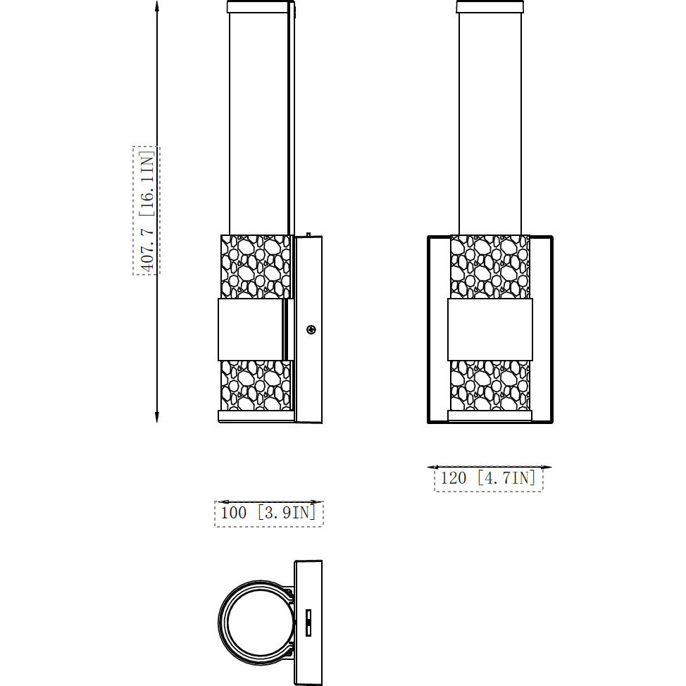 Egon Wall Sconce Wall Light in Modern Gold