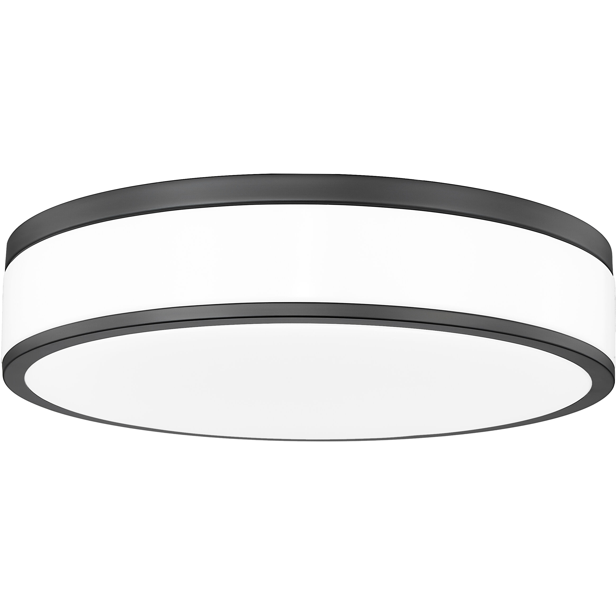 Ballord LED 16 inch Matte Black Flush Mount Ceiling Light