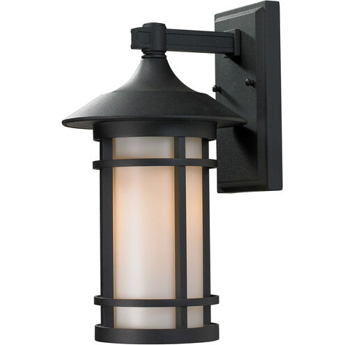 Woodland 1 Light 15 inch Black Outdoor Wall Sconce