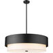Counterpoint 6 Light 31.5 inch Matte Black Chandelier Ceiling Light