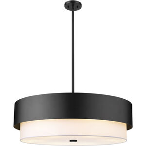Counterpoint 6 Light 31.5 inch Matte Black Chandelier Ceiling Light