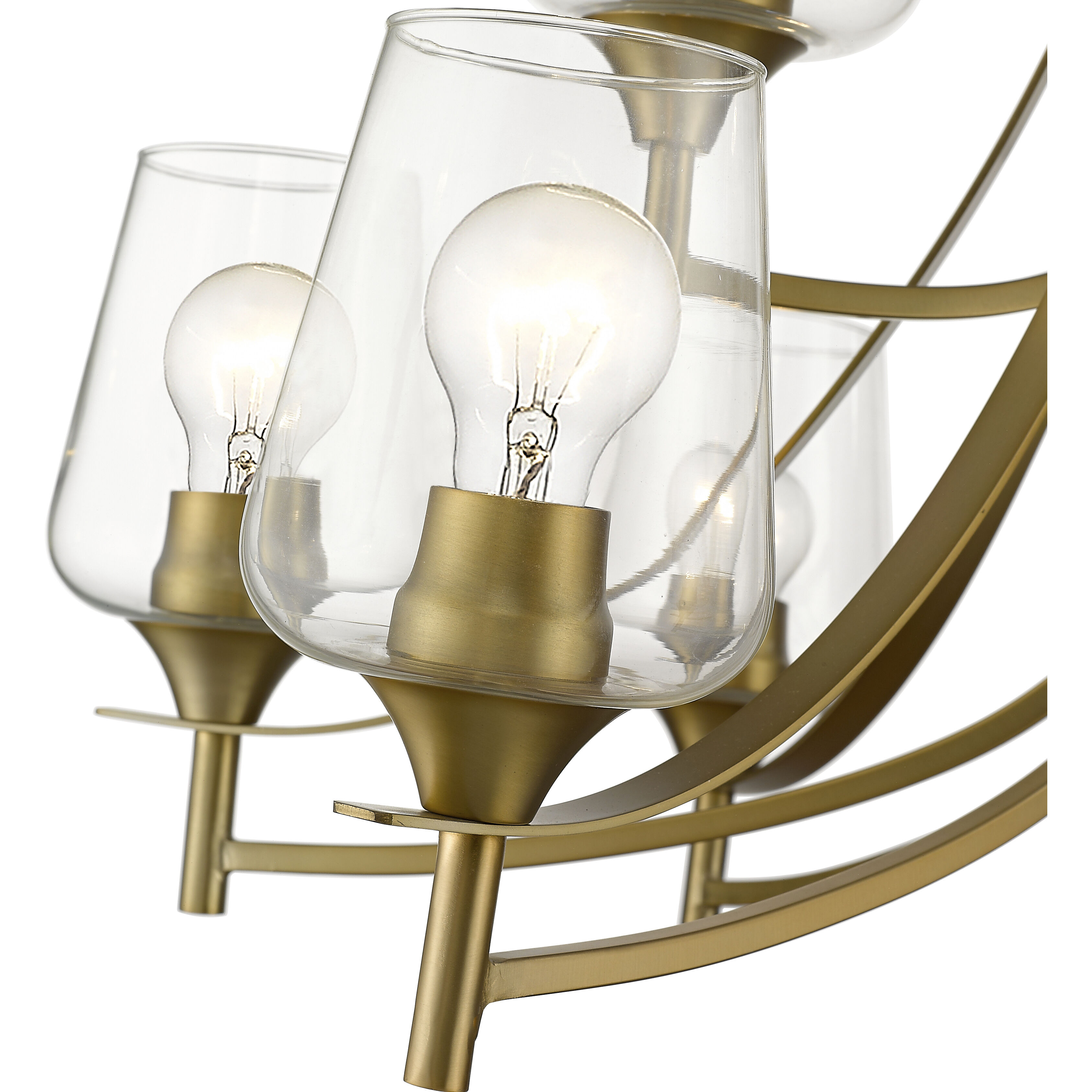 Joliet 9 Light 31 inch Olde Brass Chandelier Ceiling Light