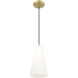 Farrell 1 Light 7.25 inch Modern Gold Pendant Ceiling Light