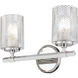 Dover Street 2 Light 14.25 inch Polished Nickel Vanity Wall Light
