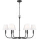 Tova 6 Light 36.5 inch Matte Black Chandelier Ceiling Light