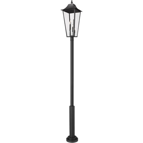 Gannon 5 Light 134.75 inch Black Outdoor Post Mounted Fixture in G9