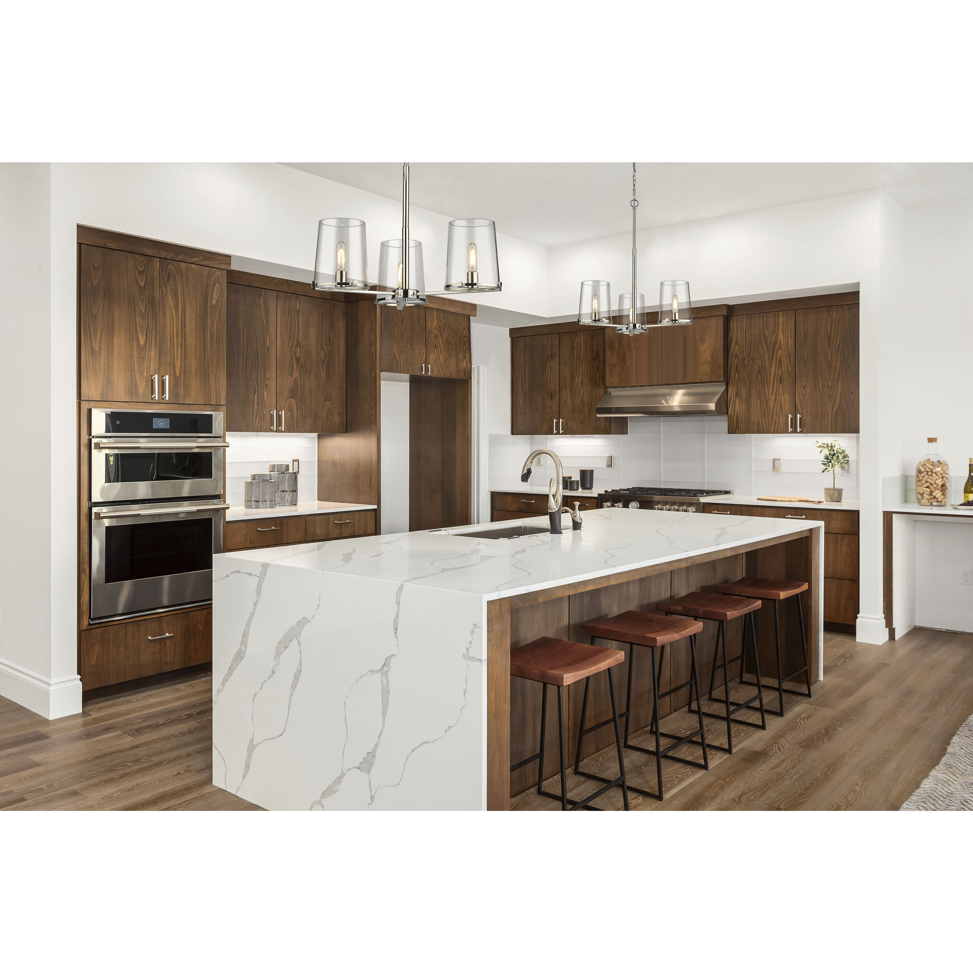 Callista 3 Light 28 inch Polished Nickel Chandelier Ceiling Light