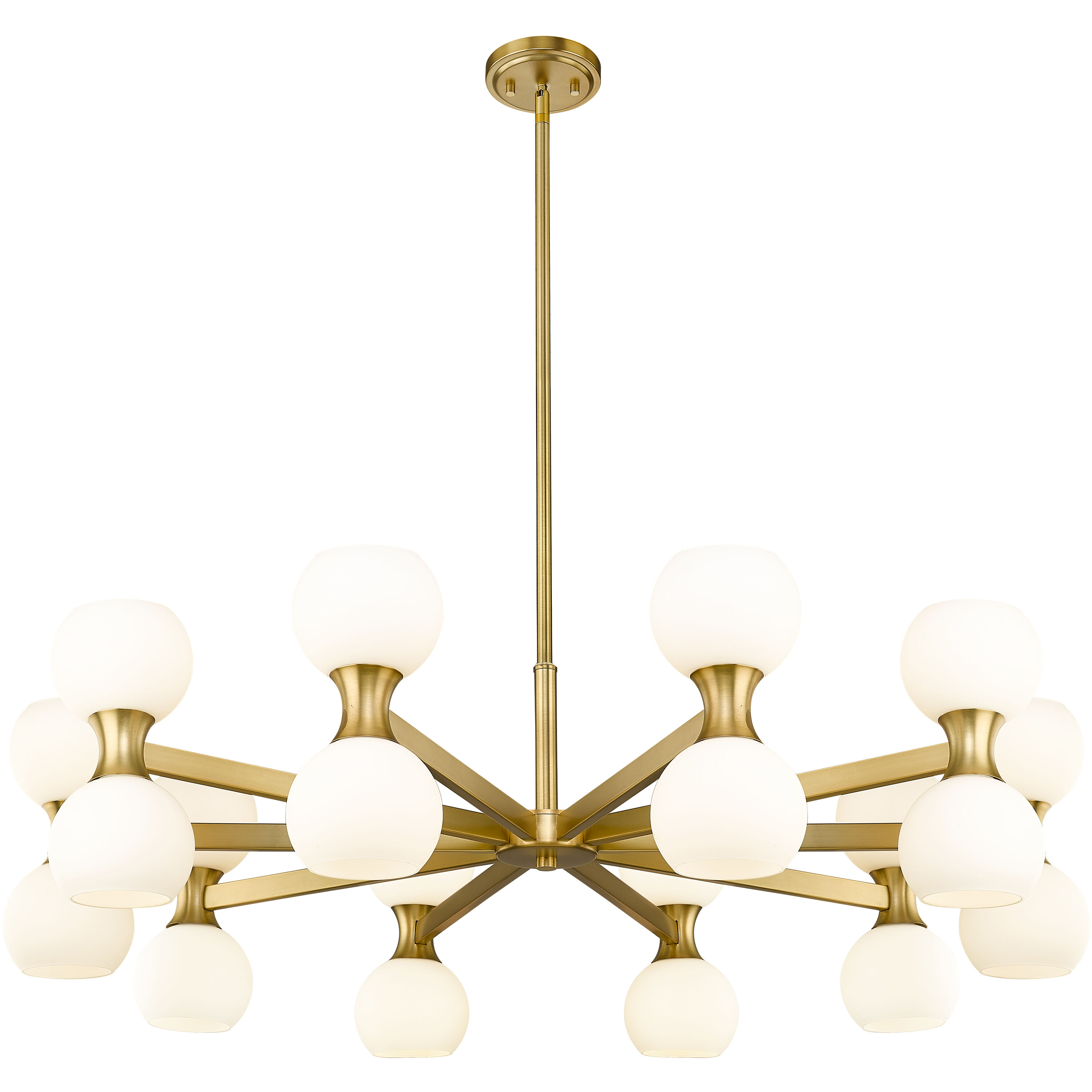 Artemis 20 Light 42 inch Modern Gold Chandelier Ceiling Light
