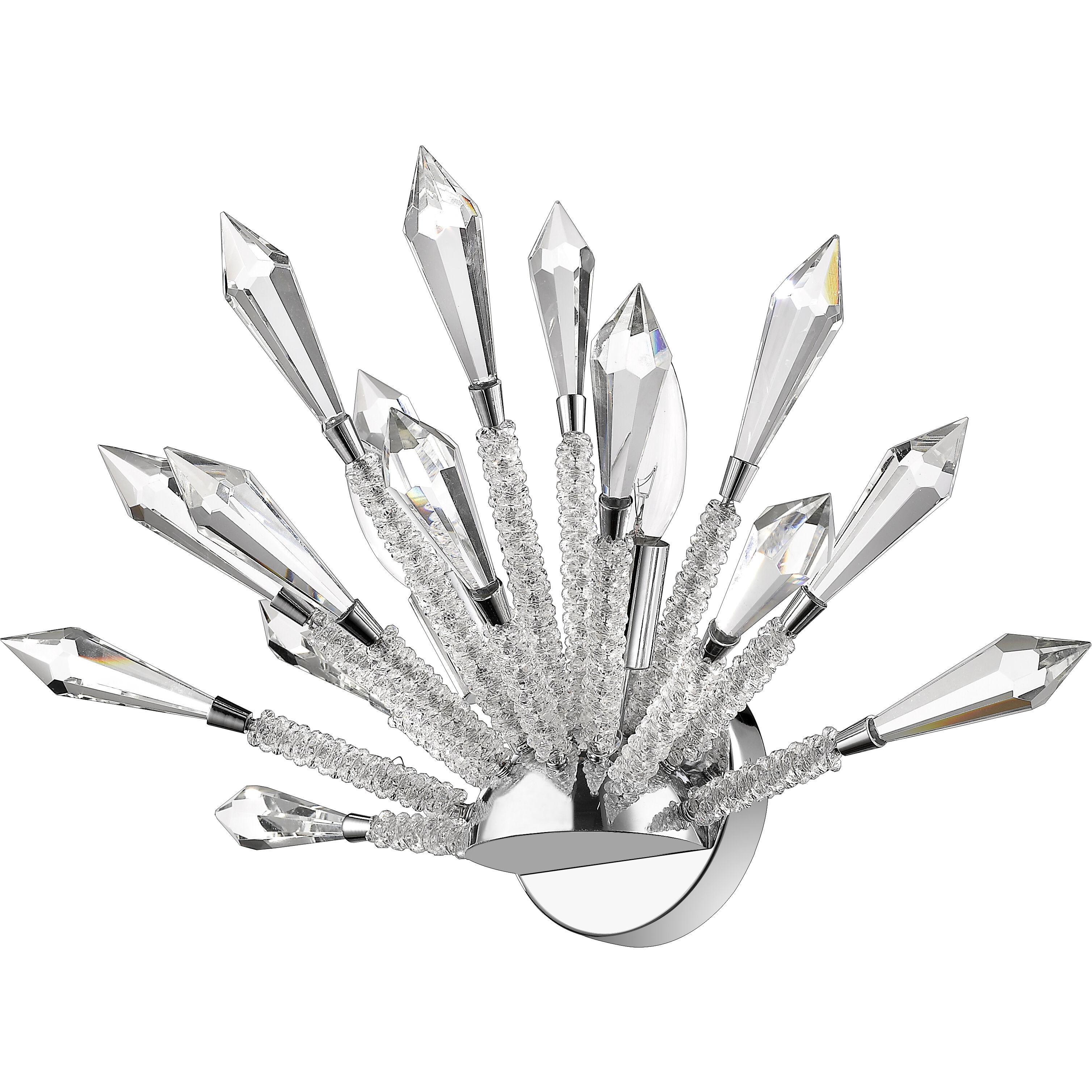 Soleia 2 Light 9.63 inch Chrome Wall Sconce Wall Light in 5