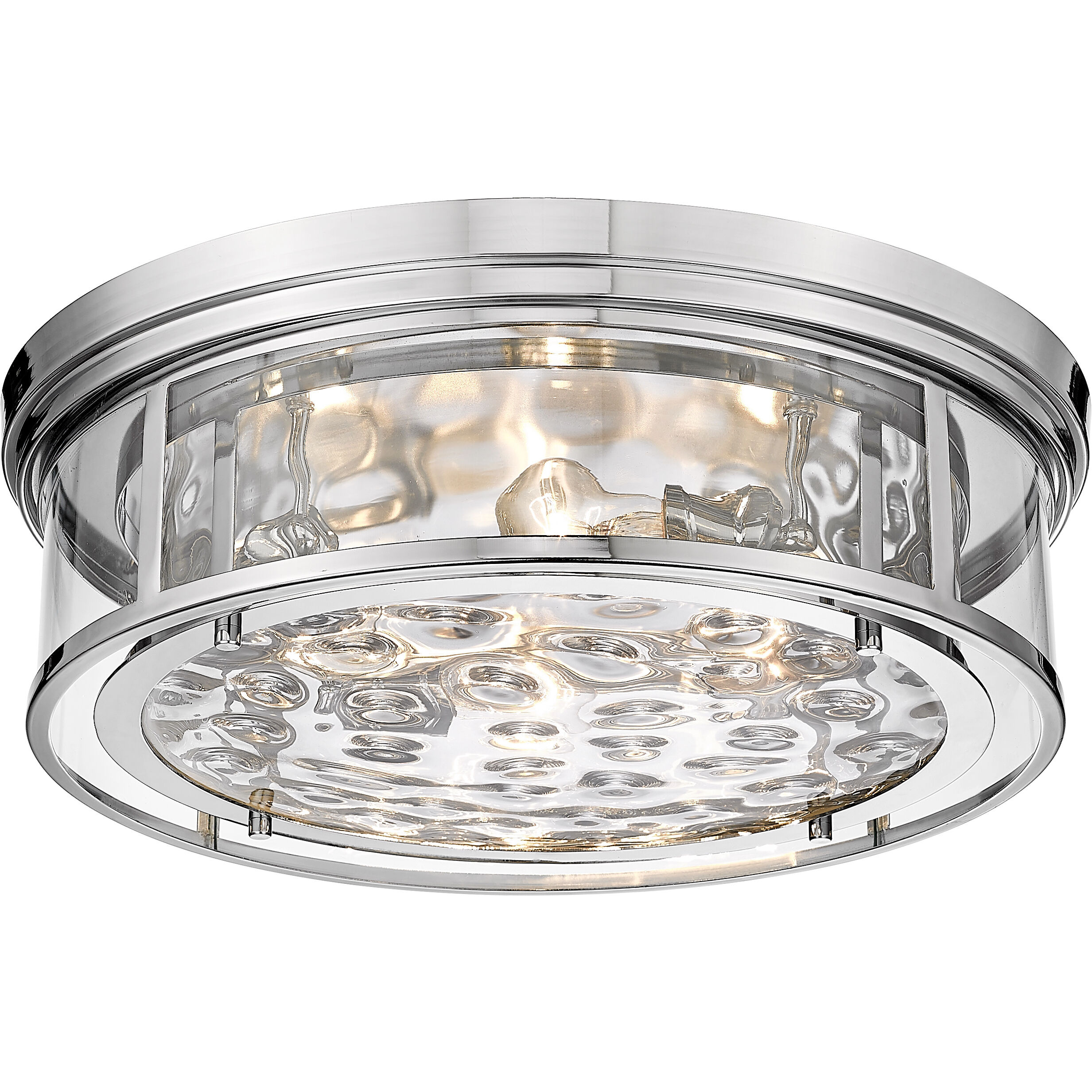 Clarion 4 Light 20.75 inch Polished Nickel Flush Mount Ceiling Light