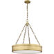 Anders 3 Light 22 inch Rubbed Brass Chandelier Ceiling Light