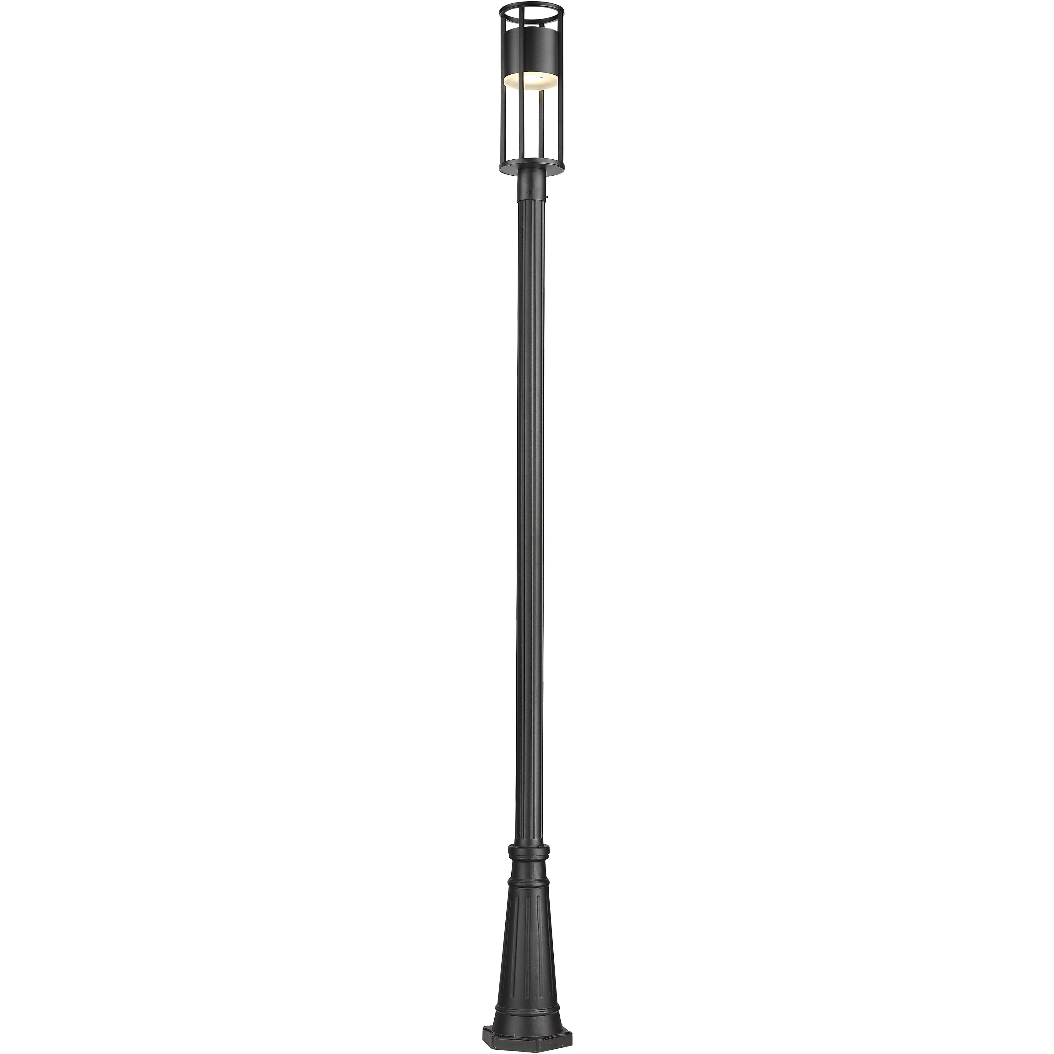 Luca LED 115.75 inch Black Outdoor Post Mounted Fixture