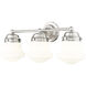 Vaughn 3 Light 22.5 inch Brushed Nickel Vanity Wall Light