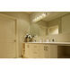 Zephyr 5 Light 38.4 inch Brushed Nickel Vanity Wall Light