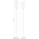 Leland LED 118.75 inch Sand Black Outdoor Post Mounted Fixture