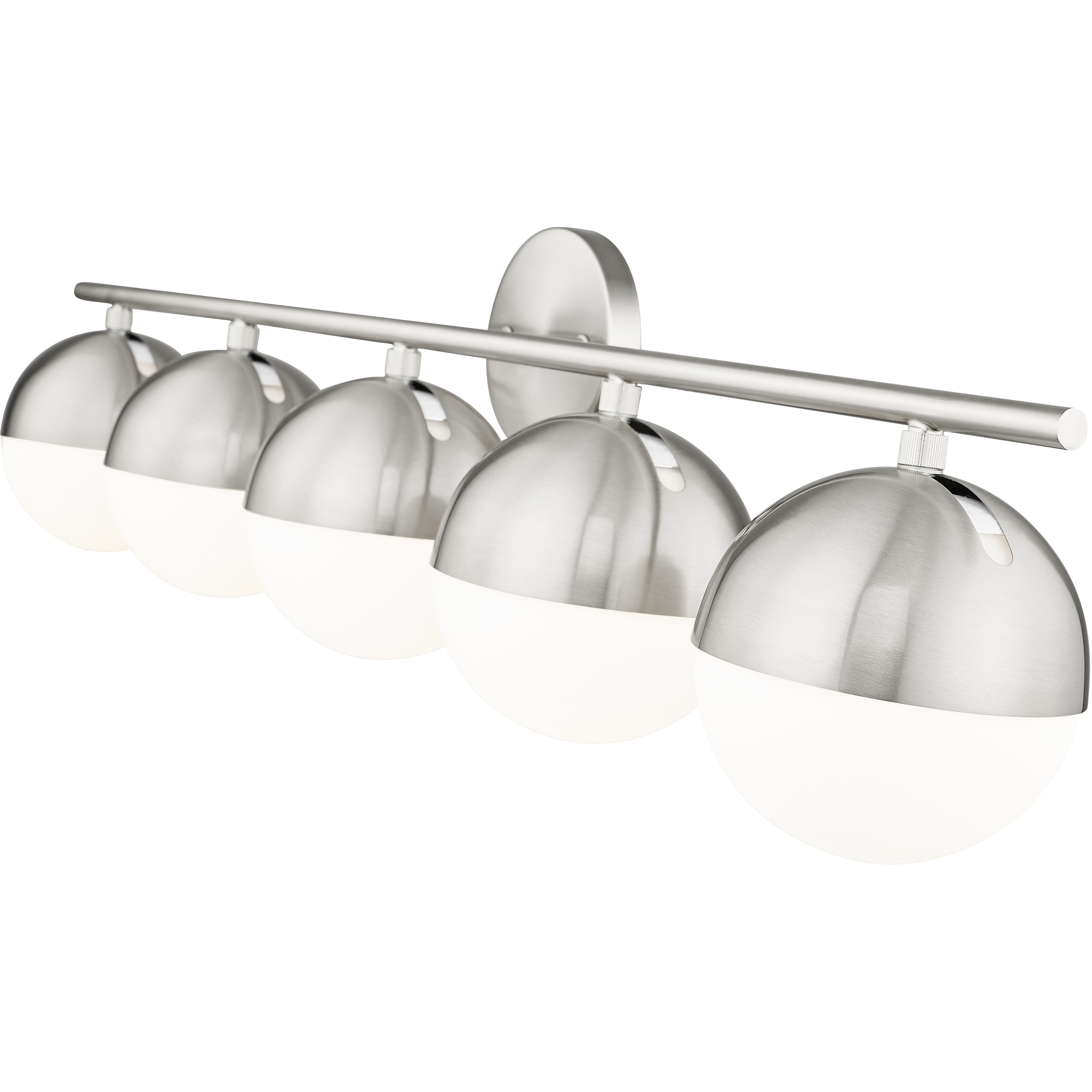 Realm Sphere 5 Light 40 inch Brushed Nickel Bath Vanity Wall Light