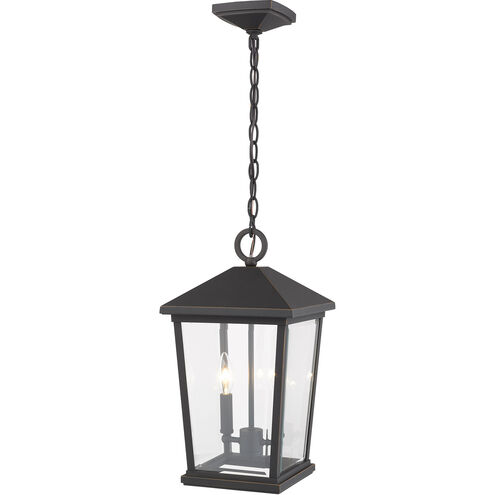 Beacon 2 Light 10 inch Oil Rubbed Bronze Outdoor Chain Mount Ceiling Fixture