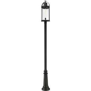 Roundhouse 1 Light 125.75 inch Black Outdoor Post Mounted Fixture