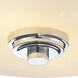 Lamina 2 Light 12.13 inch Chrome Flush Mount Ceiling Light