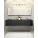 Landon 5 Light 42 inch Brushed Nickel Vanity Wall Light