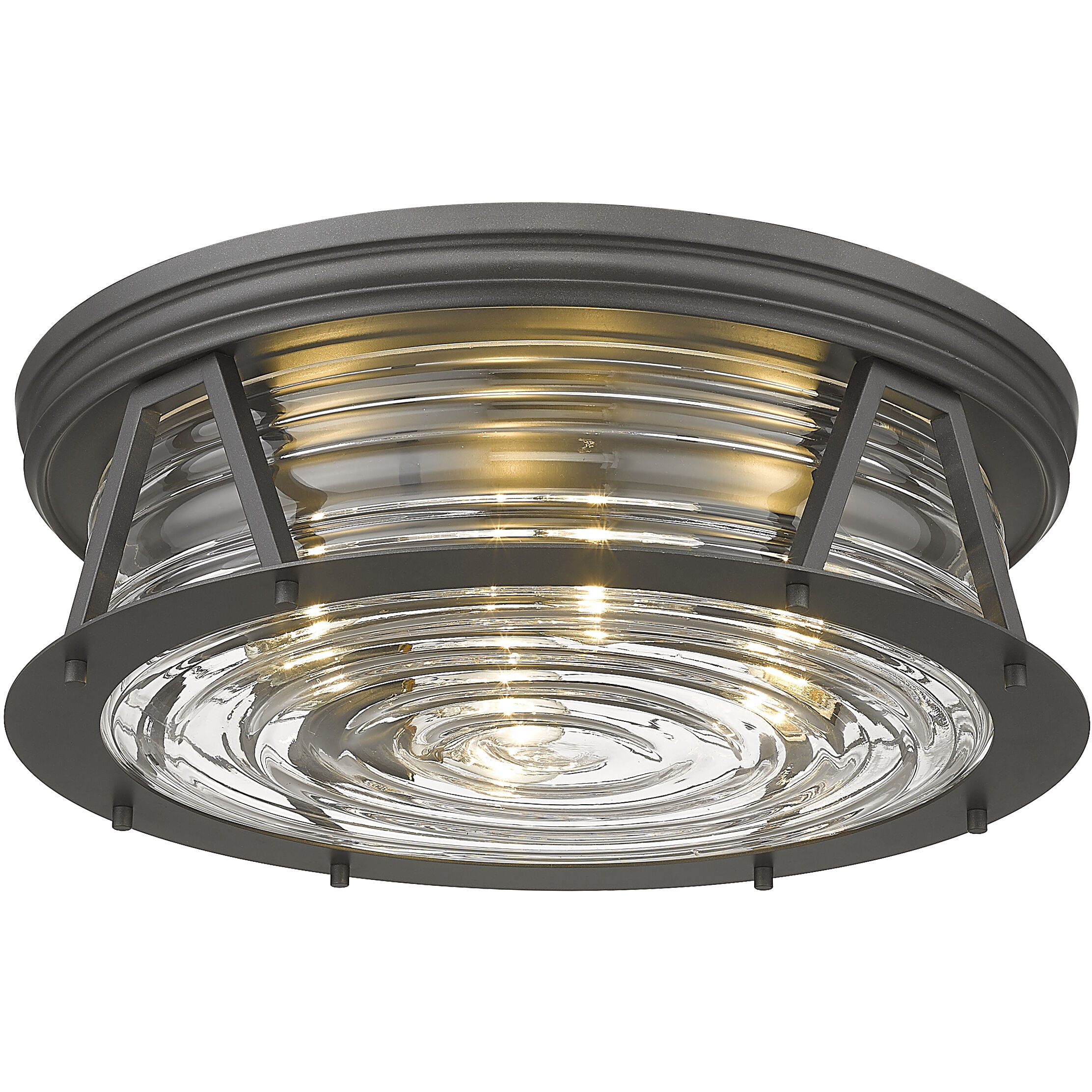 Cape Harbor 4 Light 20 inch Bronze Flush Mount Ceiling Light