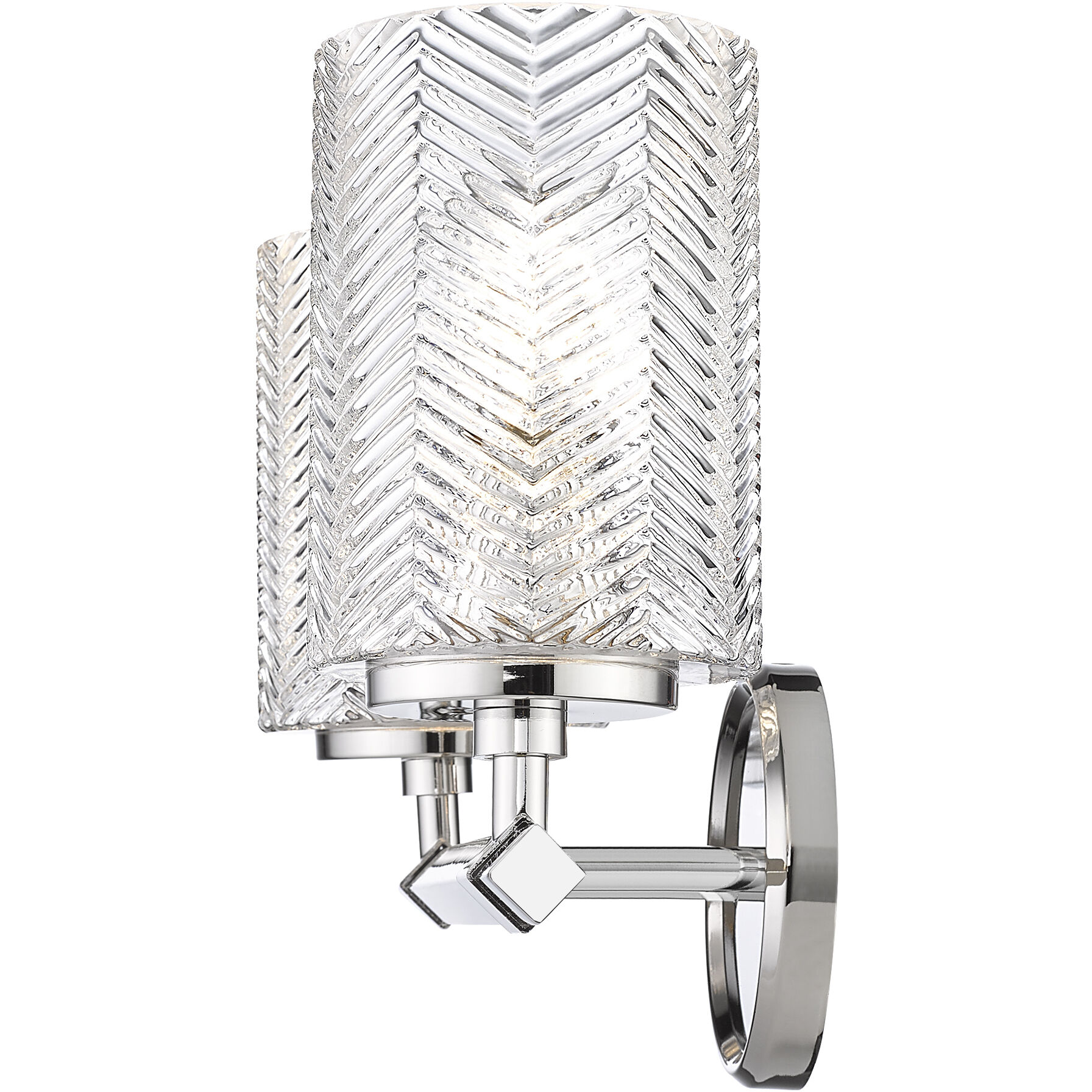 Dover Street 2 Light 14.25 inch Polished Nickel Vanity Wall Light