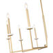 Gaultier 10 Light 44.75 inch Modern Gold Chandelier Ceiling Light
