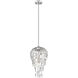 Gabriella 3 Light 9 inch Brushed Nickel Pendant Ceiling Light