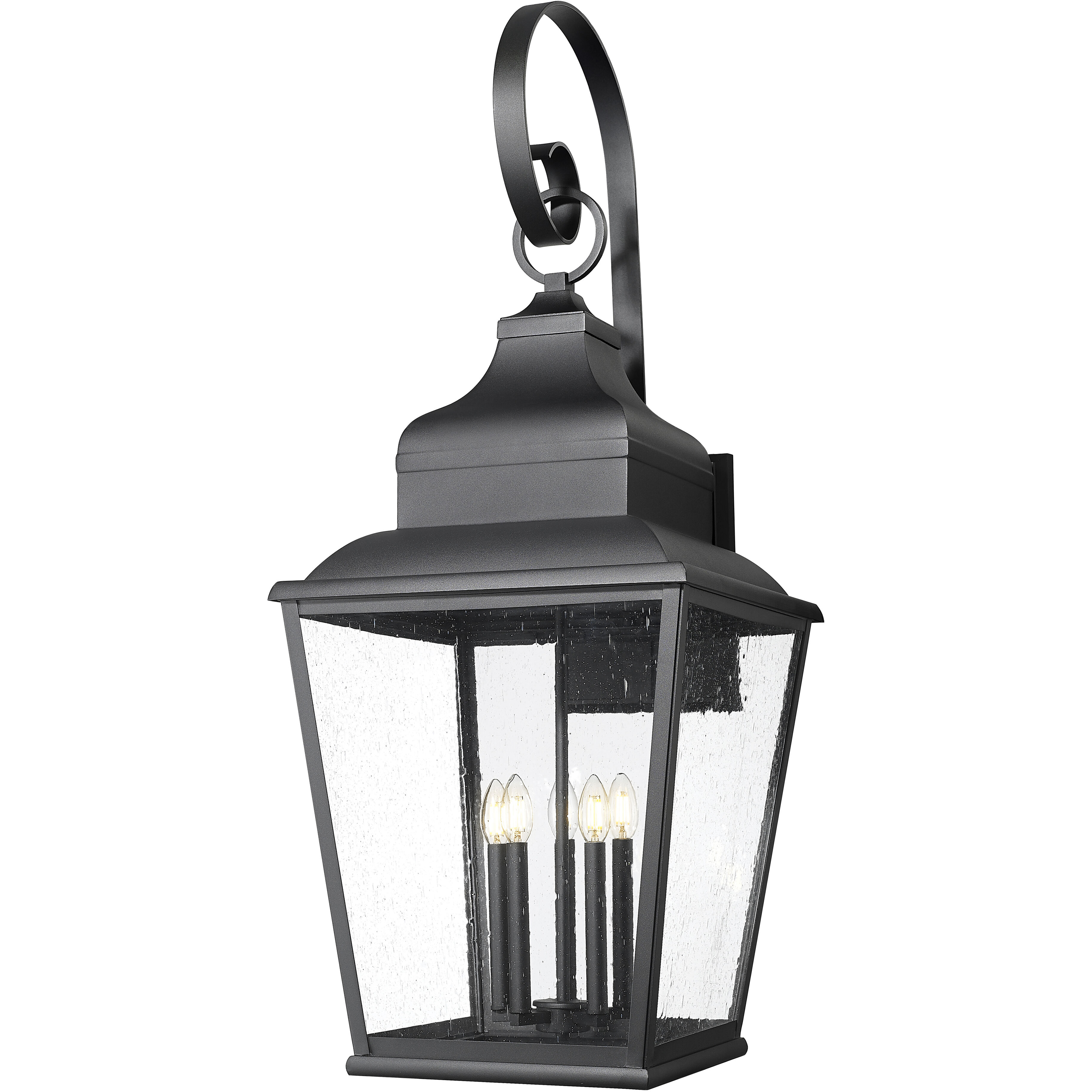 Raphael 5 Light 46.25 inch Sand Black Outdoor Wall Light in Soft Sand Black