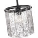 Glacier 1 Light 8.5 inch Matte Black Pendant Ceiling Light