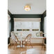 Counterpoint 2 Light 13 inch Modern Gold Semi Flush Mount Ceiling Light
