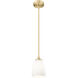 Oren 1 Light 5.5 inch Modern Gold Pendant Ceiling Light