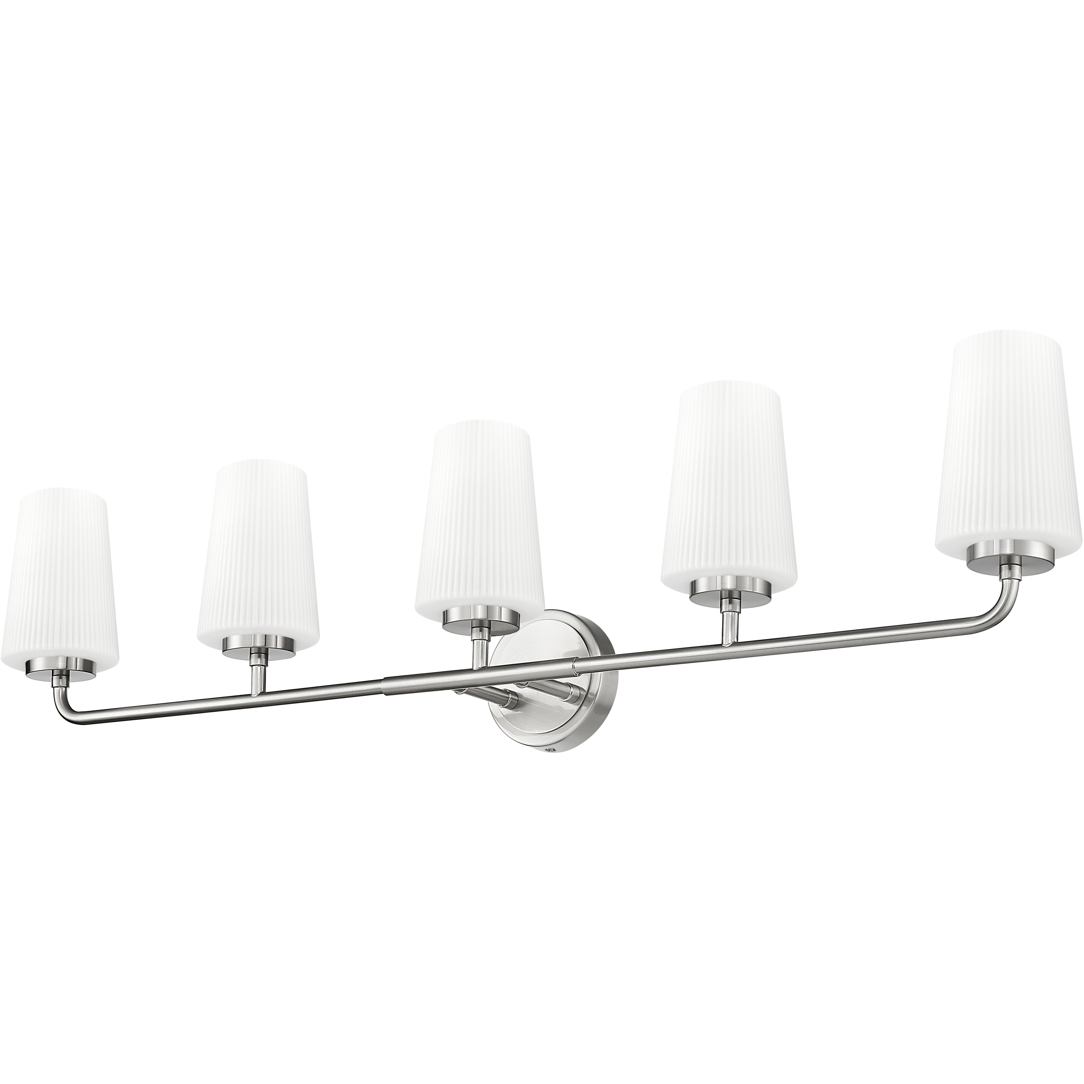 Montford 5 Light 40 inch Brushed Nickel Bath Vanity Light Wall Light