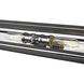 Titania 4 Light 40 inch Black and Chrome Vanity Wall Light