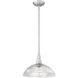 Lunelle 1 Light 12 inch Brushed Nickel Pendant Ceiling Light