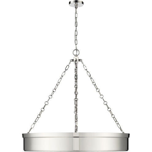 Anders LED 33 inch Polished Nickel Chandelier Ceiling Light