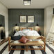Carnaby 2 Light 13 inch Matte Black Flush Mount Ceiling Light