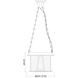 Cape Harbor 1 Light 13 inch Rubbed Brass Pendant Ceiling Light