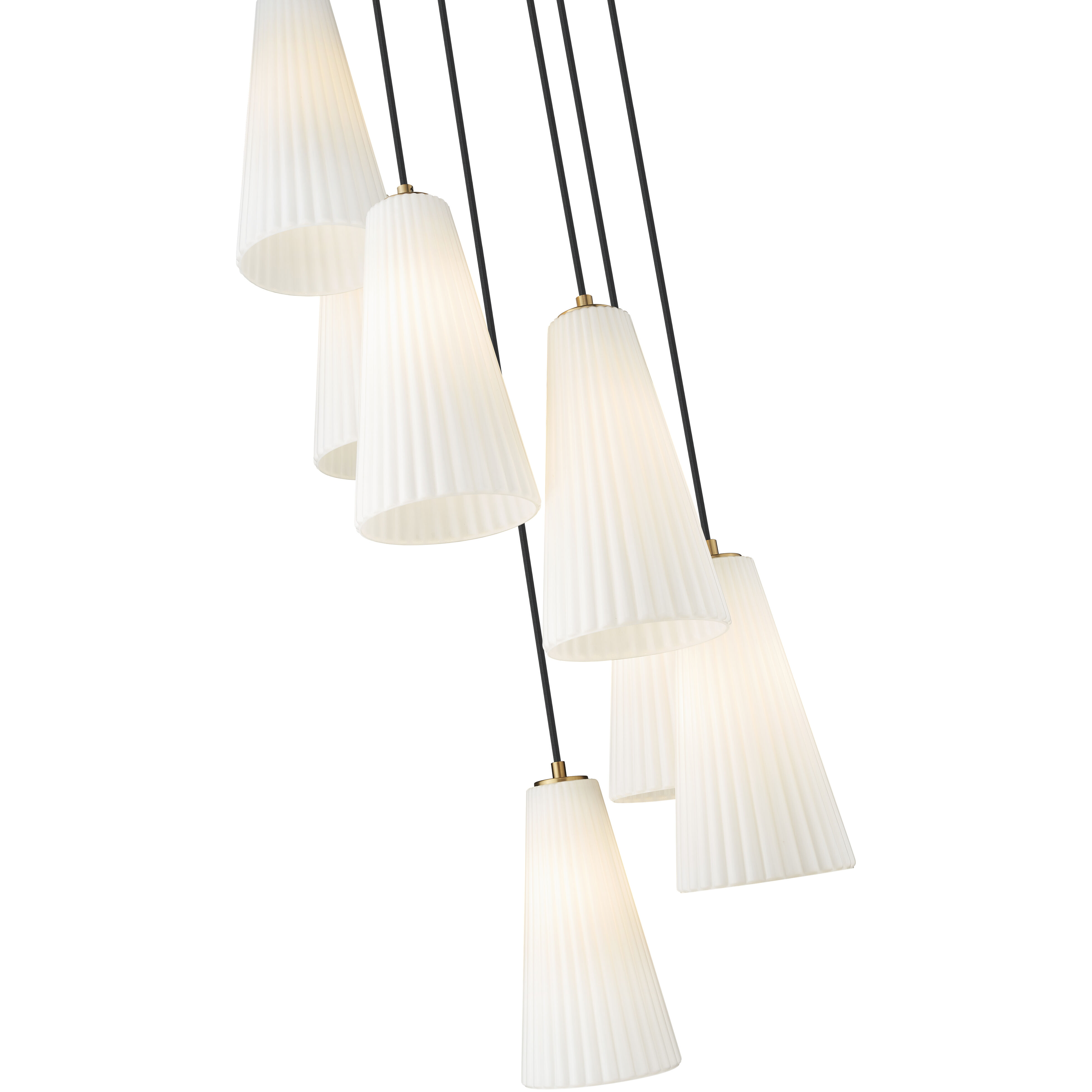 Farrell 7 Light 18 inch Modern Gold Chandelier Ceiling Light