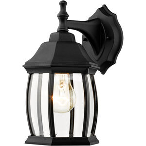 Waterdown 1 Light 12 inch Black Outdoor Wall Sconce