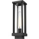 Glenwood 1 Light 15 inch Black Outdoor Post Mount Fixture