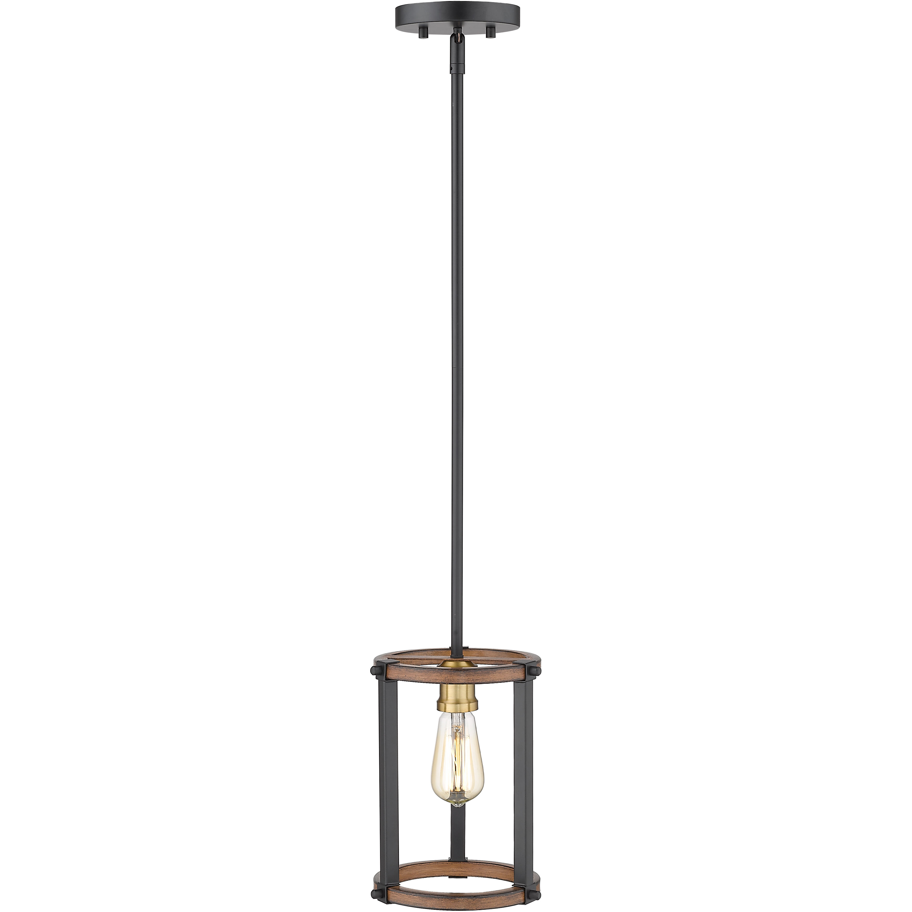 Kirkland 1 Light 7 inch Rustic Mahogany Pendant Ceiling Light