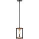 Kirkland 1 Light 7 inch Rustic Mahogany Pendant Ceiling Light