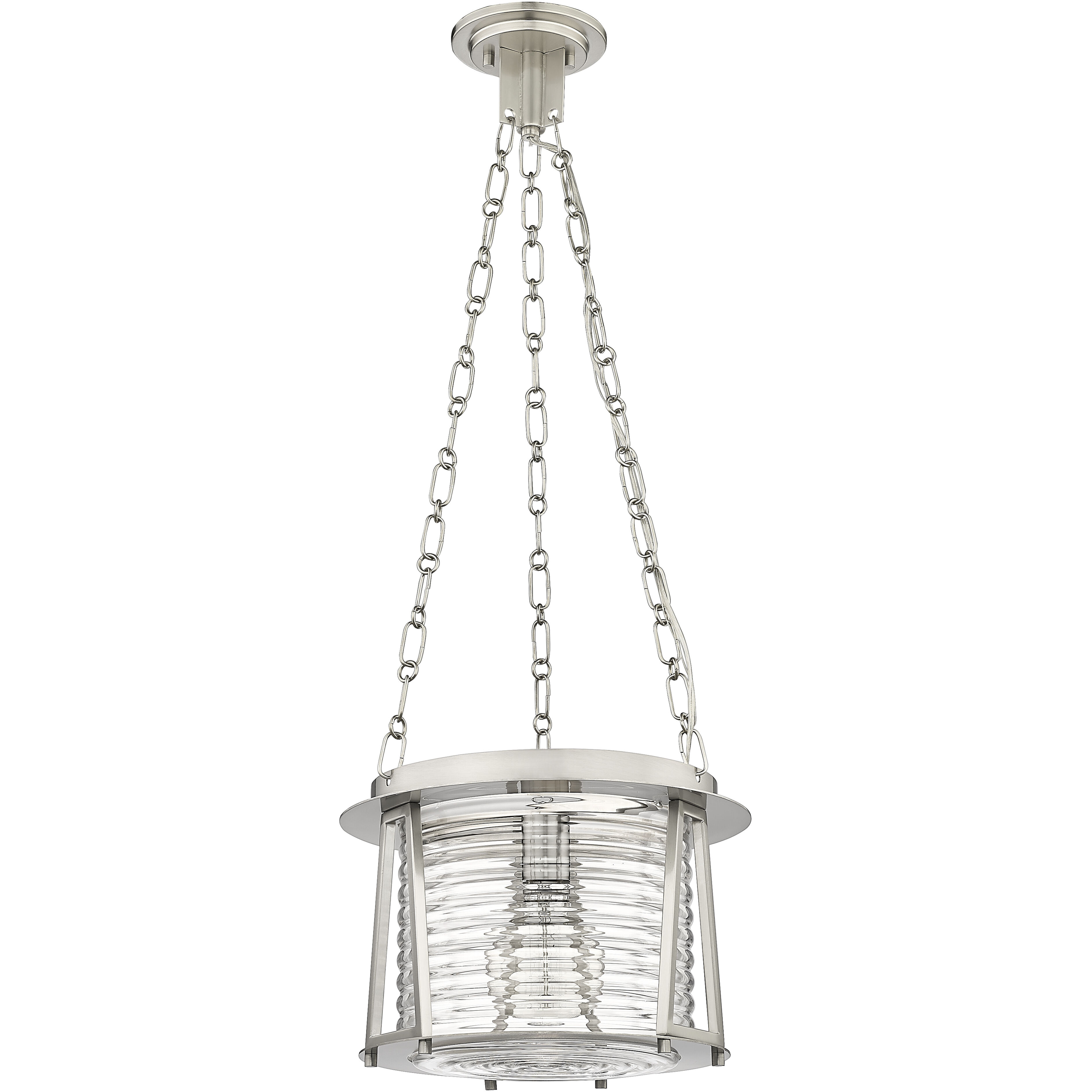 Cape Harbor 1 Light 13 inch Brushed Nickel Pendant Ceiling Light