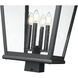 Raphael 4 Light 31.75 inch Sand Black Outdoor Post Mount Fixture in Soft Sand Black